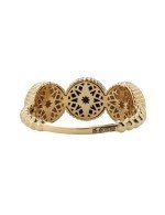 Кольцо из золота c бриллиантами, малахитом и перламутром