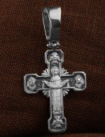 Крест из белого золота