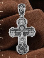 Крест из белого золота