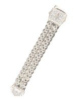 Браслет из серебра и золота c рубином