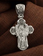 Крест из белого золота