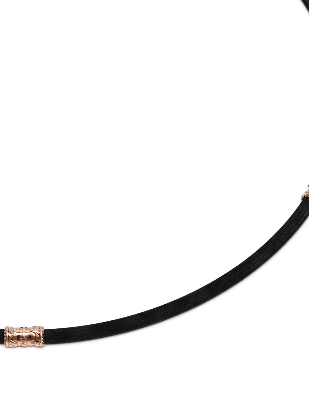 Шнурок шёлковый из золота c шёлковым шнурком