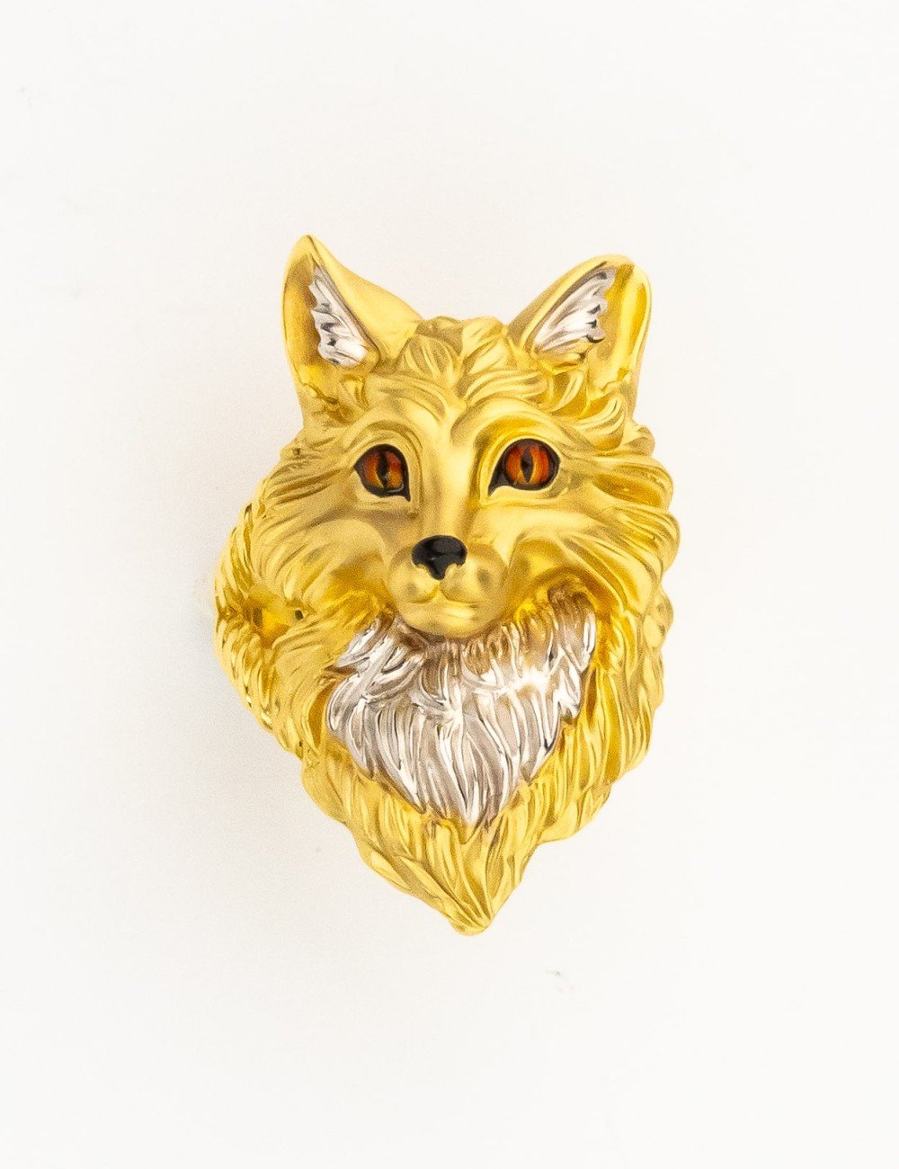 Кольцо из лимонного золота c эмалью