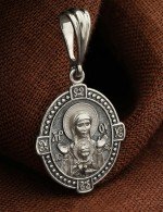 Образок из белого золота