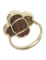 Кольцо из лимонного золота c тигровым глазом