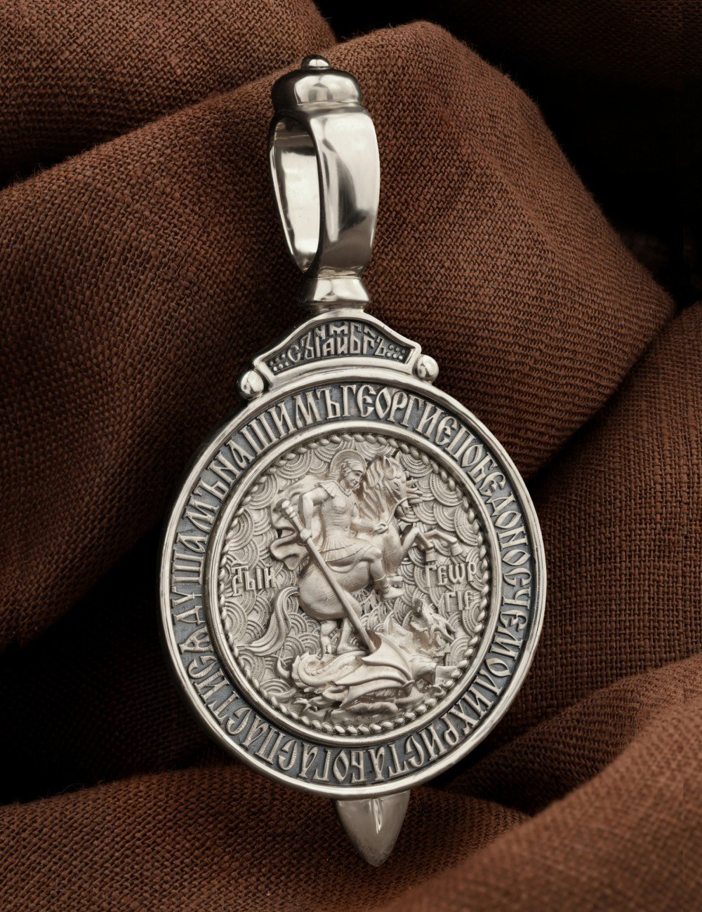 Образок из белого золота