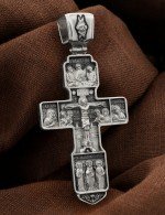 Крест из белого золота