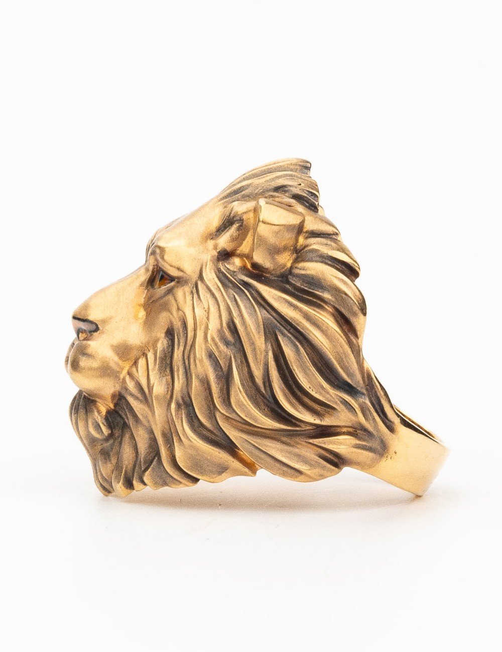 Кольцо из золота c эмалью