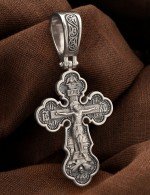 Крест из белого золота
