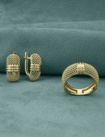 Кольцо из лимонного золота