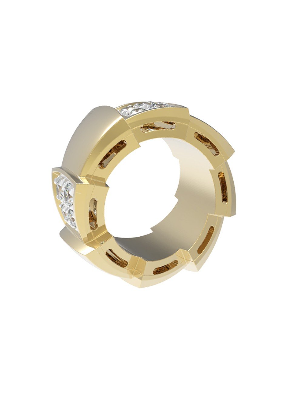 Подвеска из лимонного золота c бриллиантами