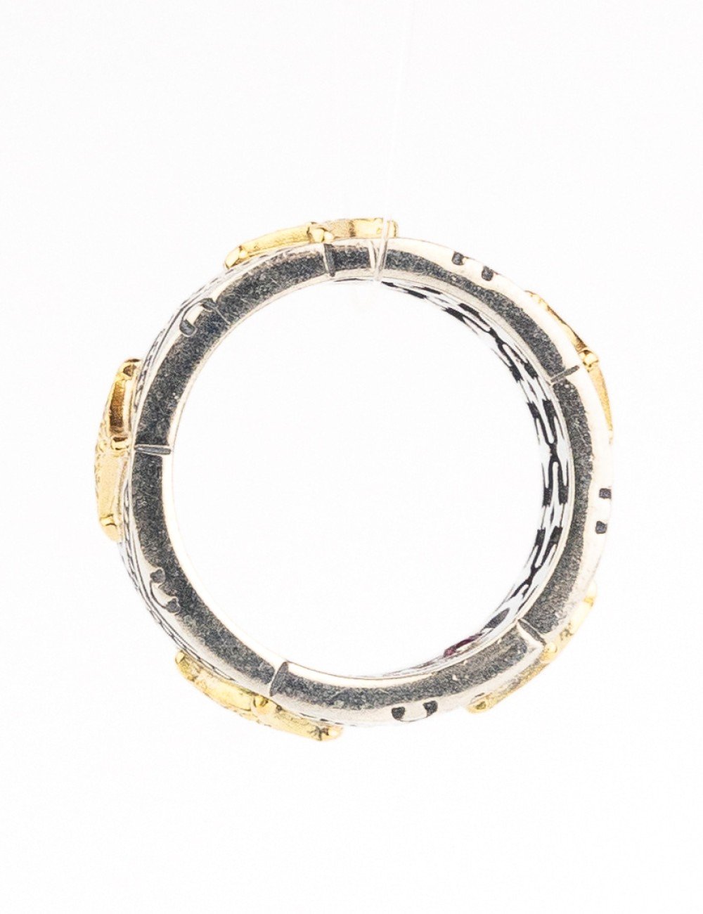 Подвеска из серебра и золота c рубином