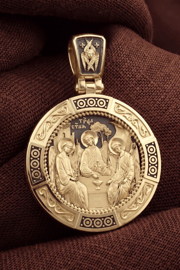 Образок из лимонного золота