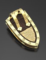 Образок из лимонного золота c эбеновым деревом