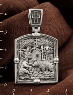 Образок из белого золота