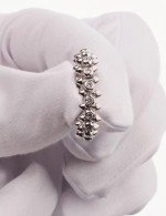 Кольцо из белого золота c бриллиантами