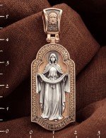 Образок из золота c эмалью