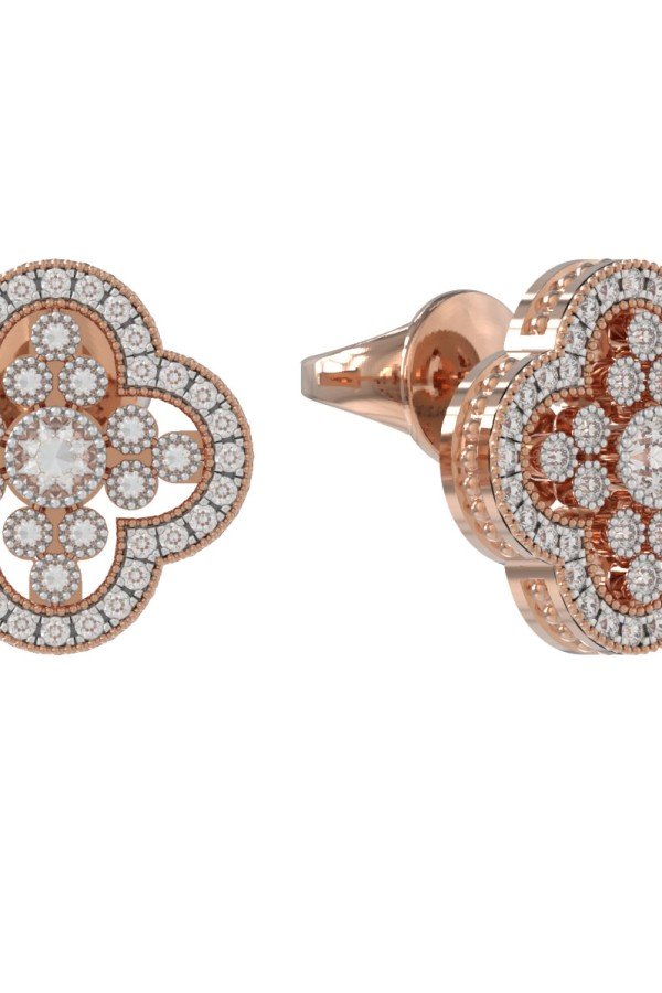 Серьги из золота c бриллиантами