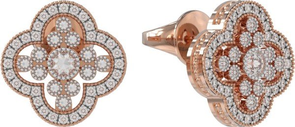 Серьги из золота c бриллиантами