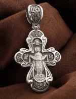 Крест из белого золота
