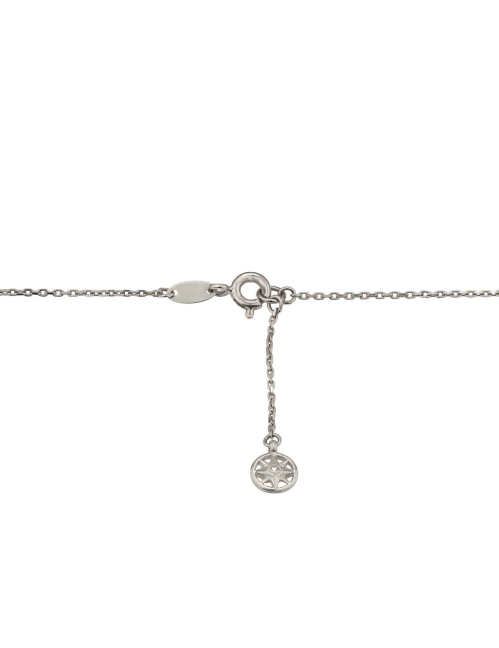 Колье из белого золота c бриллиантами и ониксом