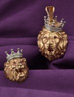 Кольцо из золота c эмалью и бриллиантами