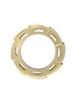 Подвеска из лимонного золота c перламутром