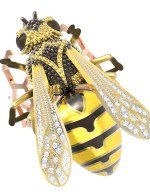 Кольцо из золота c эмалью и бриллиантами