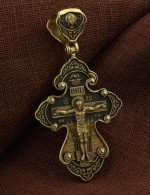 Крест из лимонного золота