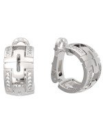 Серьги из белого золота c бриллиантами