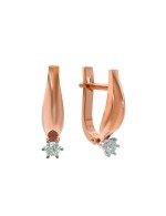 Серьги из золота c бриллиантами