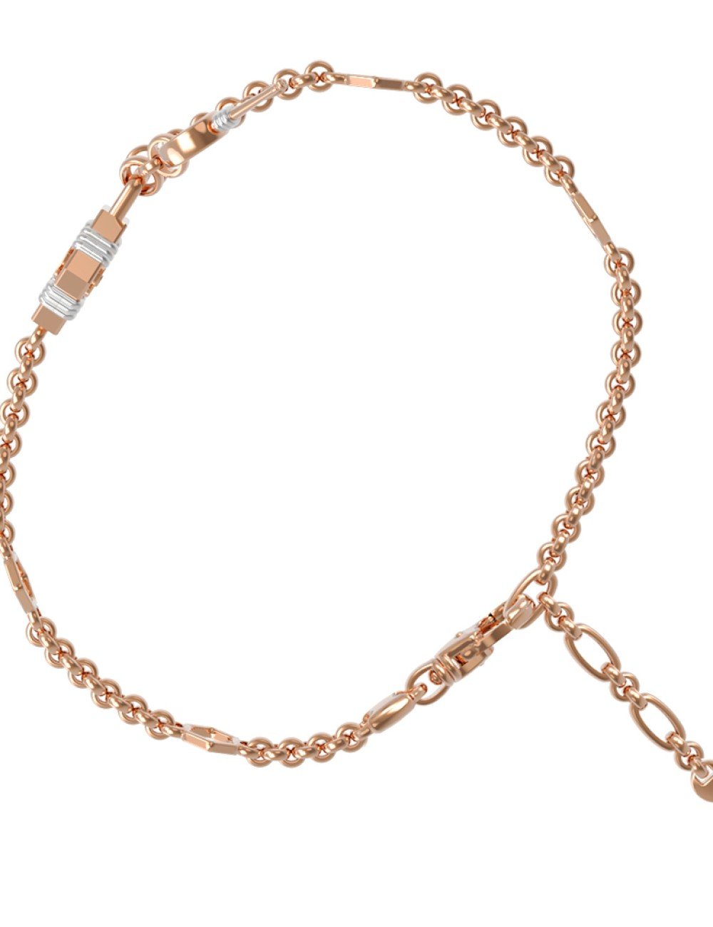 Браслет из золота c ониксом и перламутром