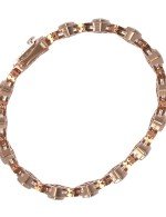 Браслет из золота c бриллиантами и изумрудом