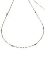 Цепь из белого золота c топазом London