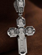 Крест из белого золота