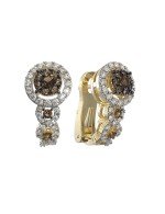 Серьги из лимонного золота c бриллиантами