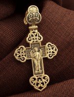 Крест из лимонного золота