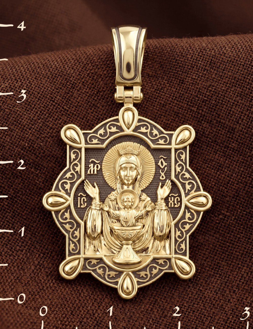 Образок из лимонного золота