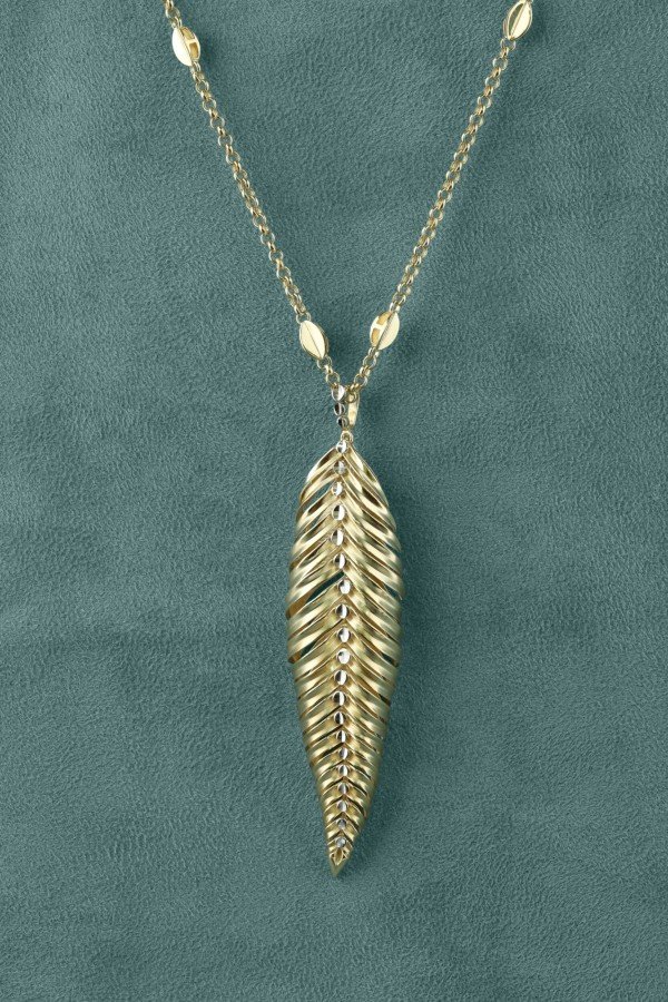 Колье из лимонного золота