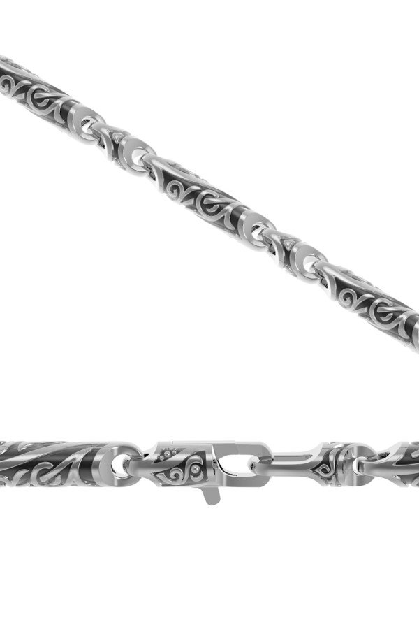 Цепь из белого золота