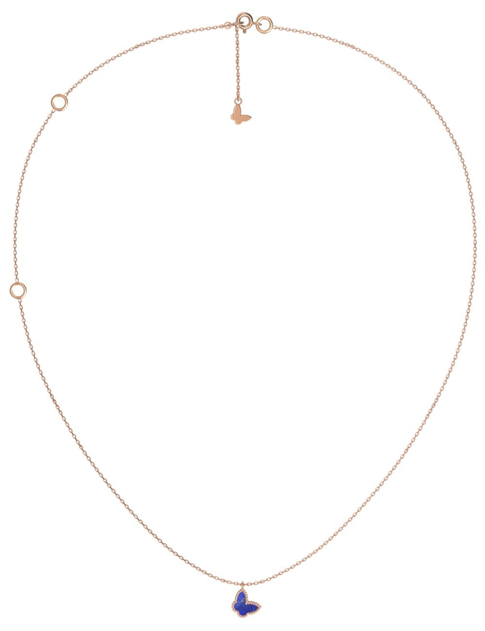 Колье из золота c лазуритом