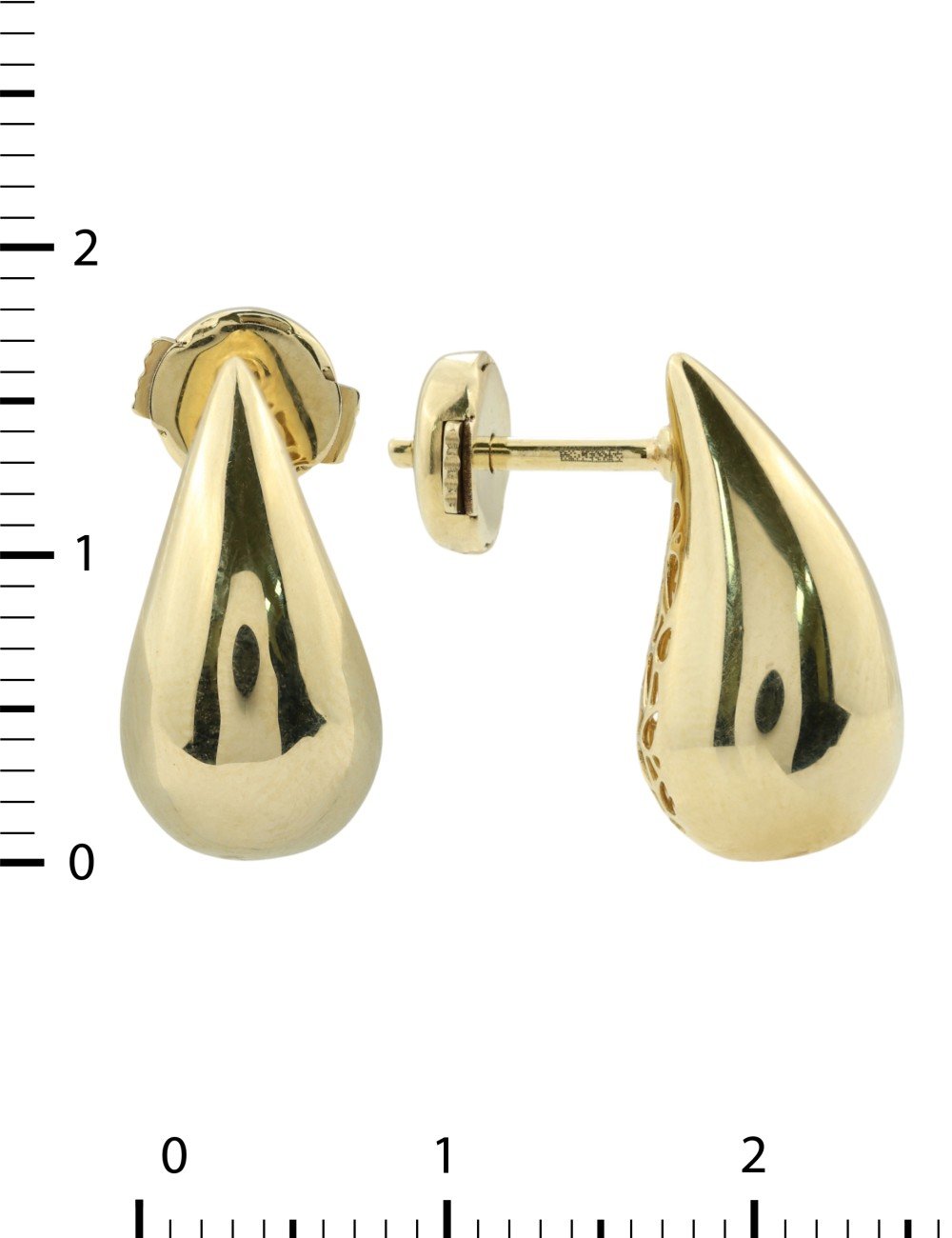 Серьги из лимонного золота