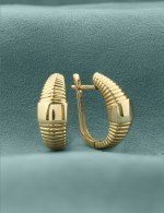Серьги из лимонного золота