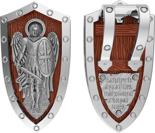 Образок из белого золота c деревом груши