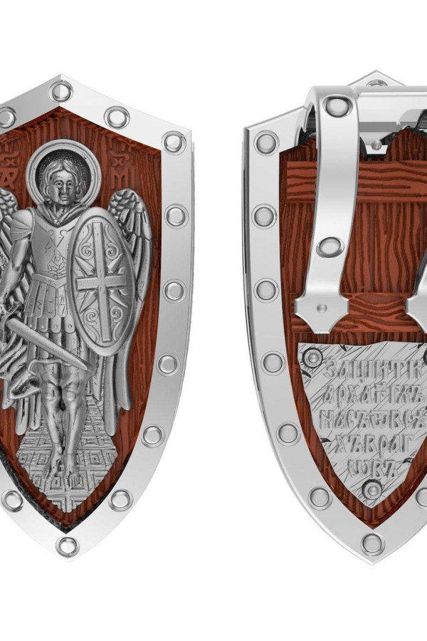 Образок из белого золота c деревом груши