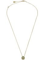 Колье из лимонного золота c бриллиантами и малахитом