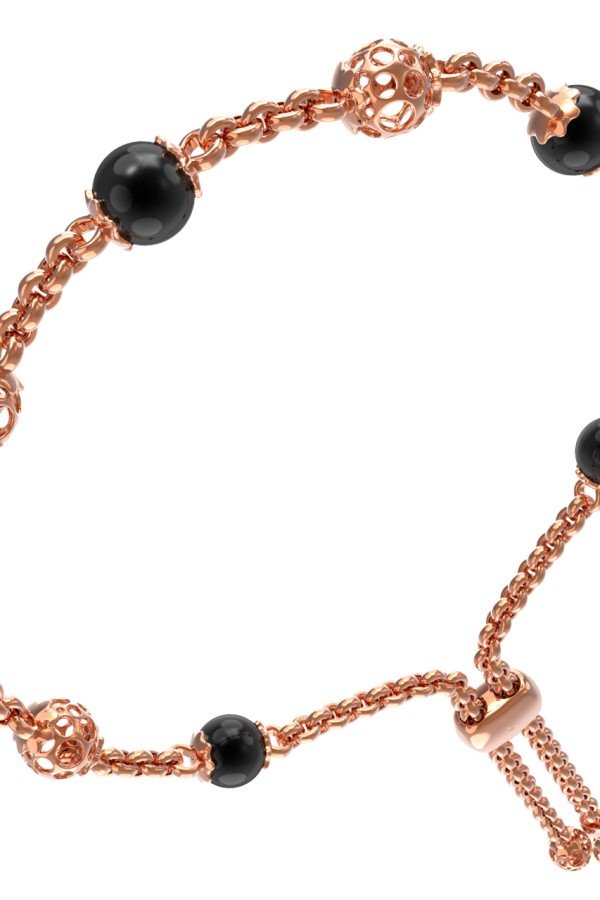 Браслет из золота c ониксом