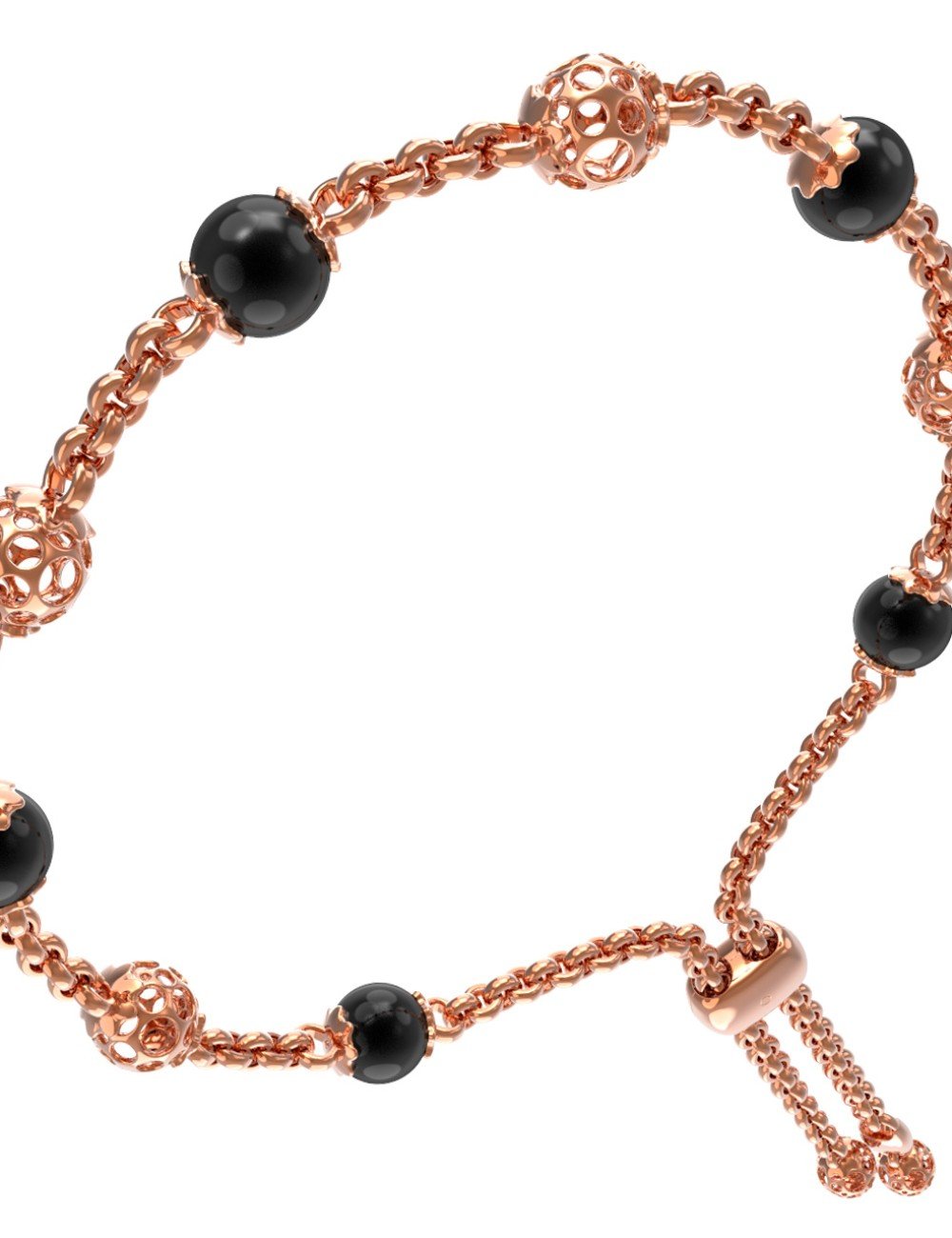 Браслет из золота c ониксом