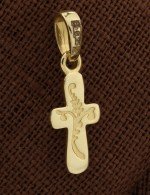 Крест из лимонного золота