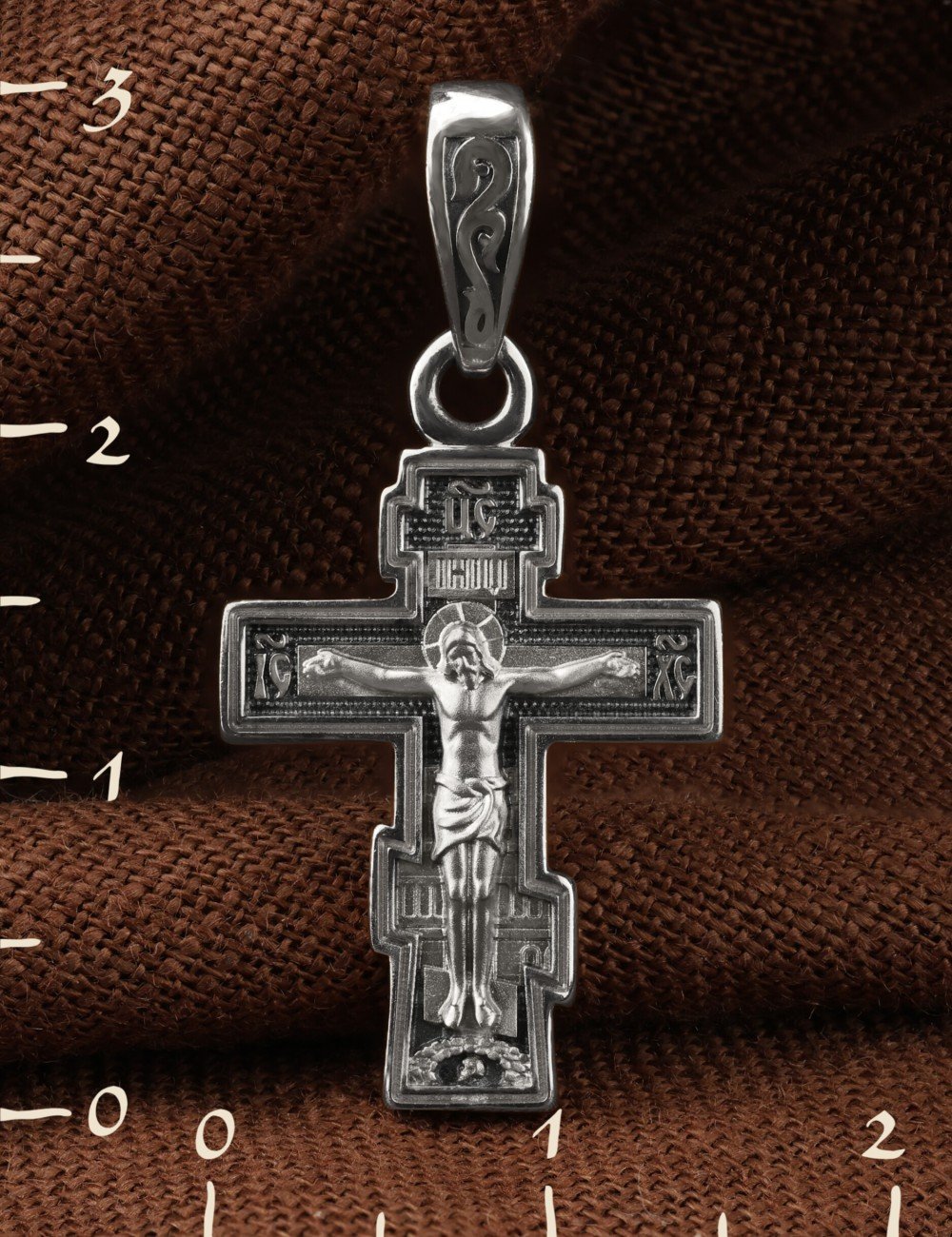 Крест из белого золота